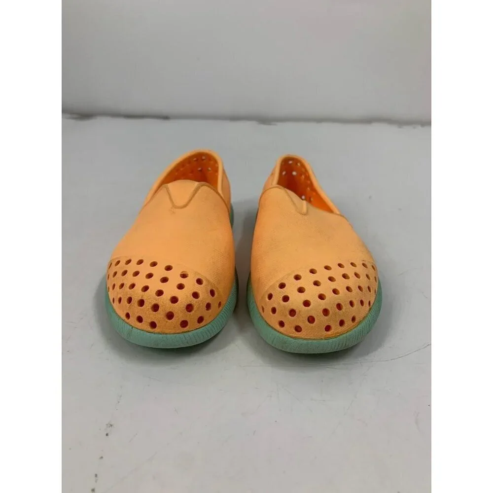 Native Girl's The Verona Slip On Flat Loafer Sage Green Neon‎ Yellow Size 9